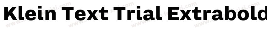 Klein Text Trial Extrabold字体转换